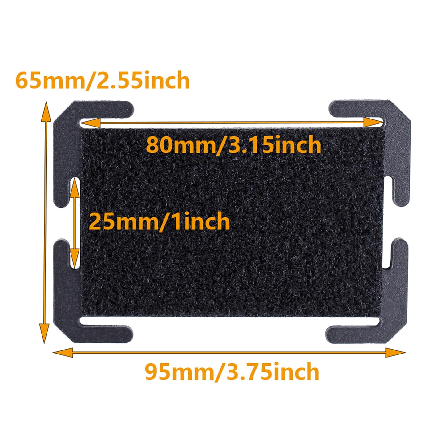 JX Tacfancier Patch Board Molle Patches Panel, 2 Pack Patch Display Board Rigid Hook and Loop, Name Patch Display Holder Tactical Backpack Accessories