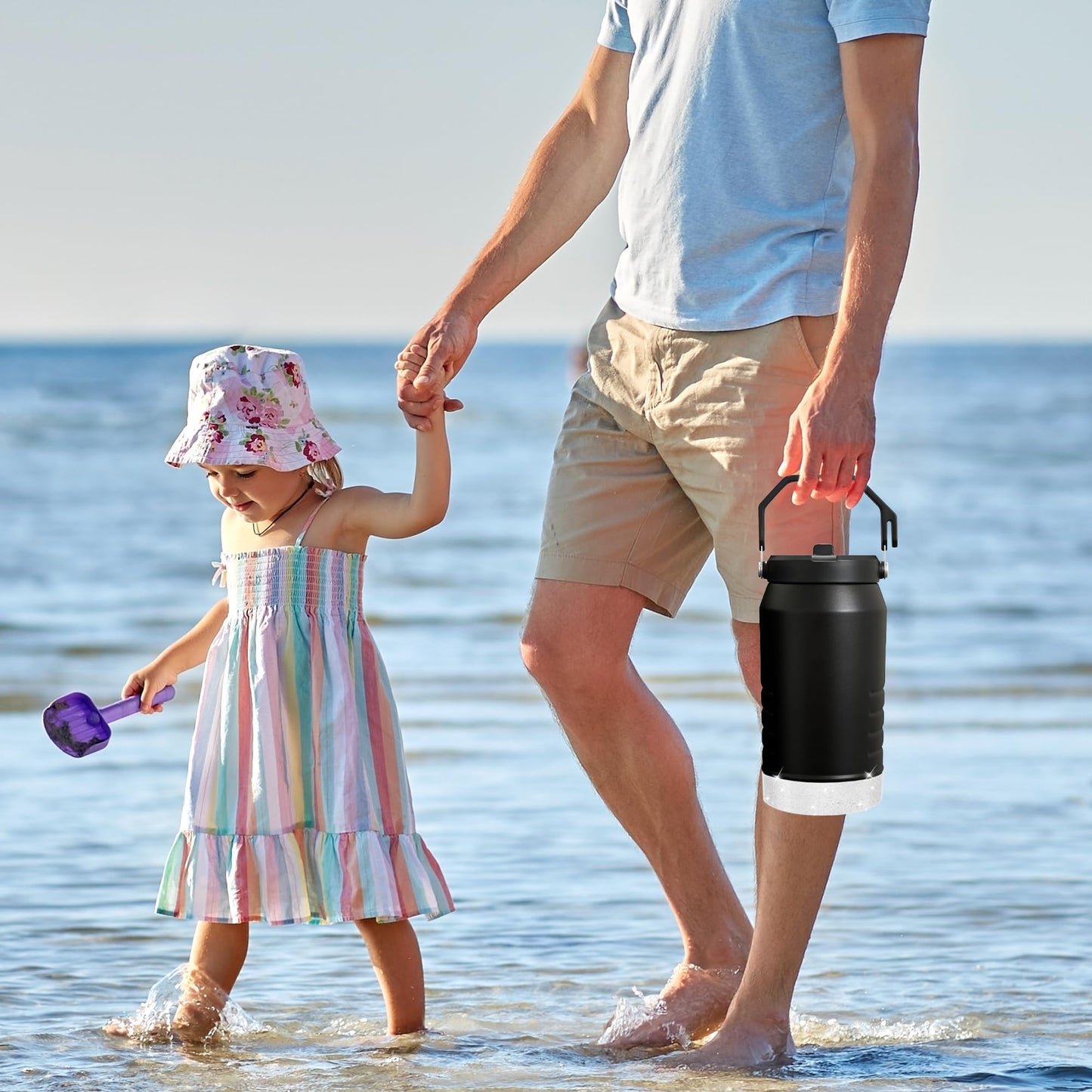 UBEEKOO Glitter Silicone Boot, Compatible with Stanley 64oz IceFlow Flip Tumbler with Straw,Sleeve Cover for 64oz Water Bottle Jug,Anti-Slip Bottom Protective for Stanley Accessories,T-Silver
