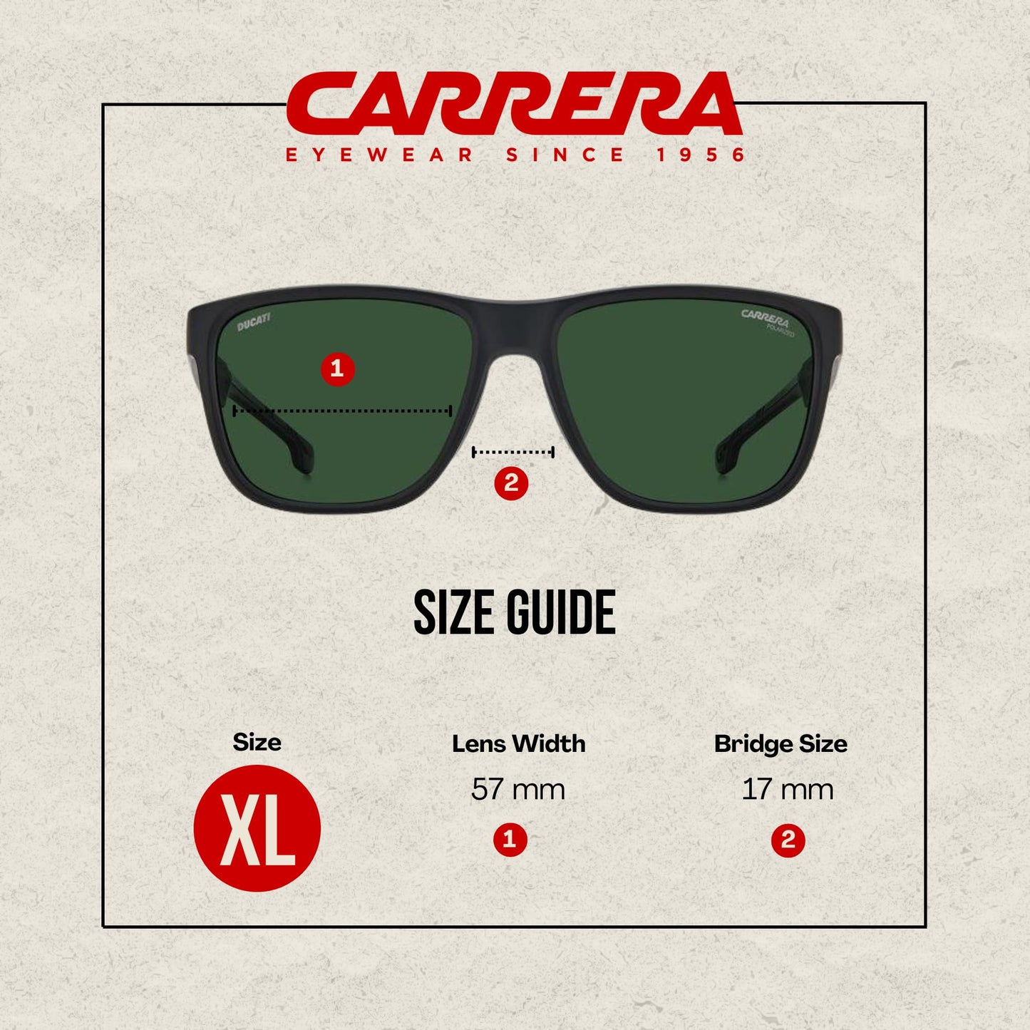 Carrera-Ducati CA003/S 003 57MM Matte Black/UC Green Polarized Square Sunglasses for Men + BUNDLE With Designer iWear Complimentary Eyewear Kit