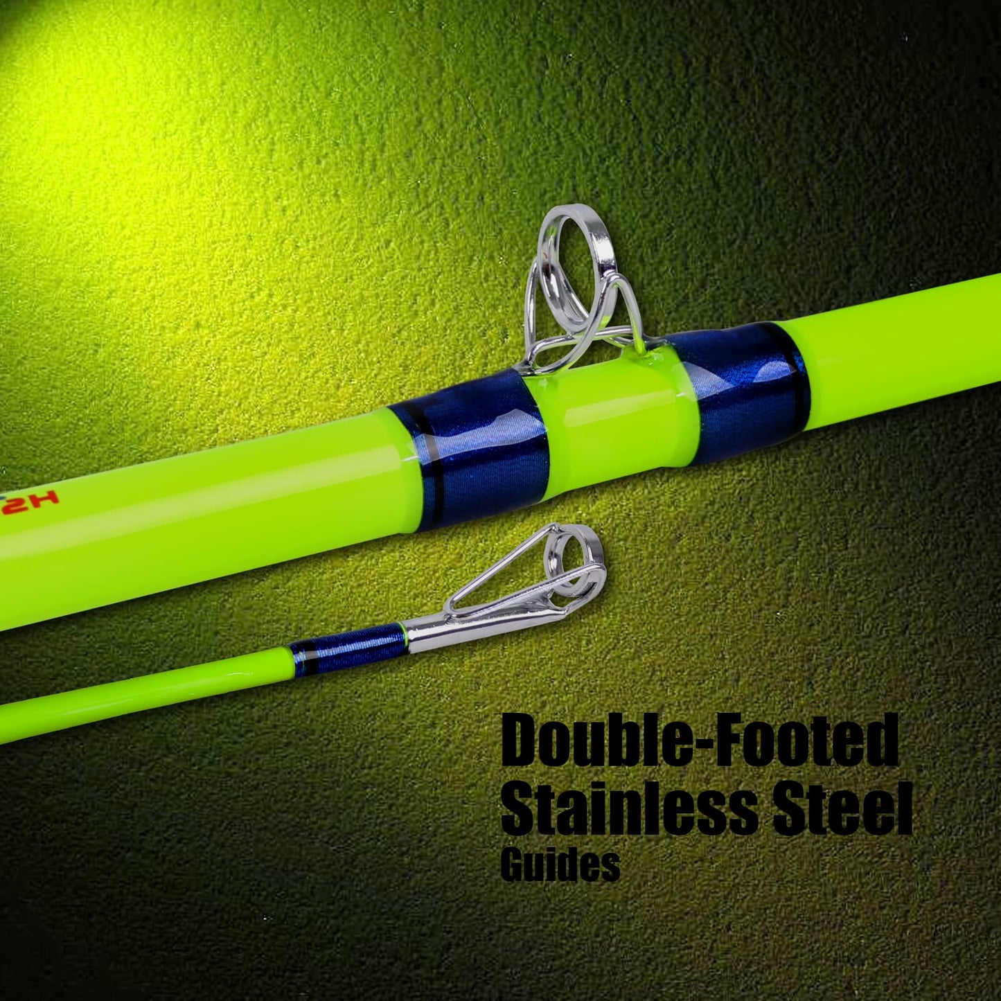 Fiblink Catfish Fishing Rods, 1 Piece/2 Piece Catfishing Pole, Medium Heavy Catfish Cat Casting Rod (7'6"/8'6’/9'6”) (2pc - 8'6"MH (10-50lbs))