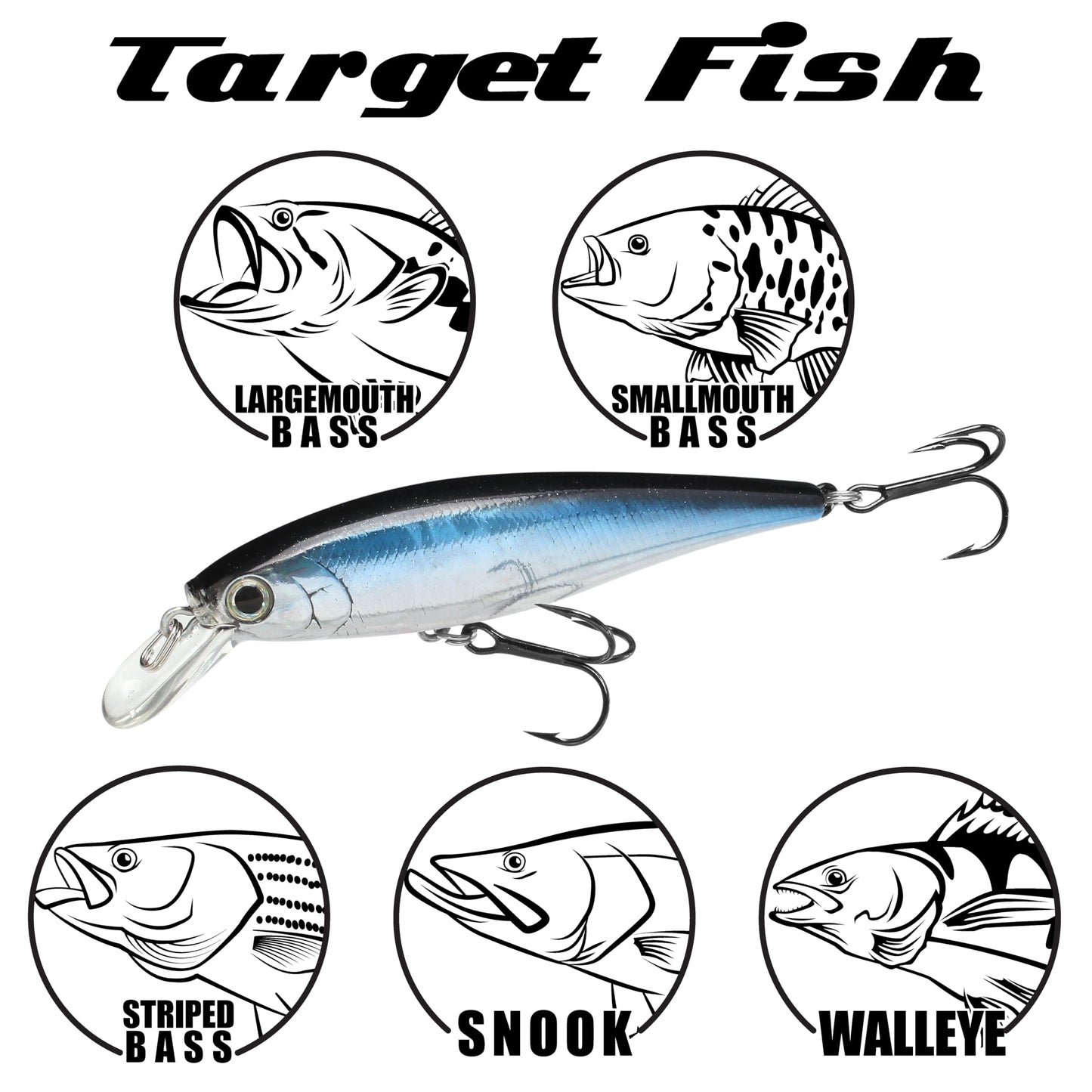 LUCKY CRAFT Pointer 78SP Fishing Lures, 3" Freshwater Bass & Trout Lures, Suspending 4ft-5ft Depth, Jerkbait, Bass Fishing Gear and Accessories, Silver Cheek Ghost Minnow