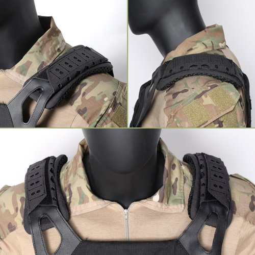 WYNEX Shoulder Strap Pad for Vest Carrier, 2 Pack Tactical Plate Shoulder Pads Strap Cushion Vest Accessories Shoulders Pads Soft Mesh Pads with Tactical Gear for Men