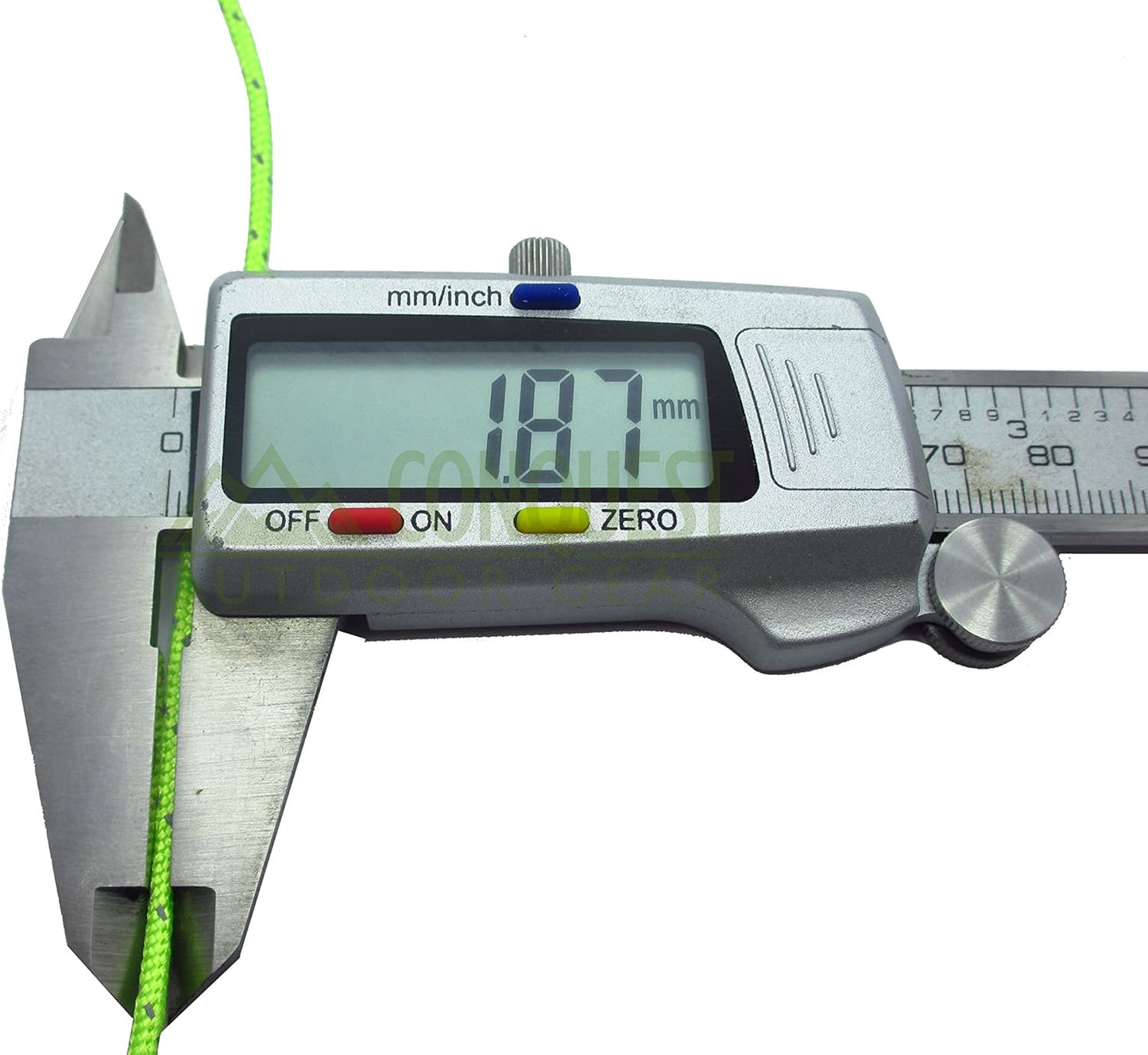 Ultra Light - 2mm Dyneema Tent Guy Guide Reflective Green Rope - 200kg Breaking Strain - Suitable for sailing, dinghy, yachting, cruising - 20 Meter
