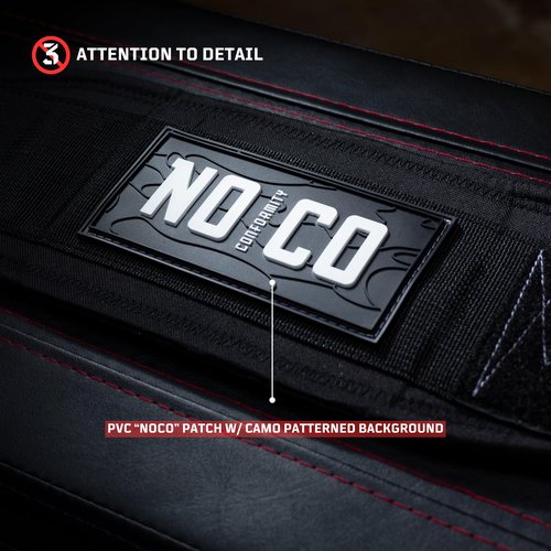 NoCo Premium Lifting Belt with Ab-Plate Technology - Front & Back Support, Quick Adjustment - Contoured Design for Optimal Comfort - Weightlifting, Powerlifting, Strength Training, Deadlifts, Squats -