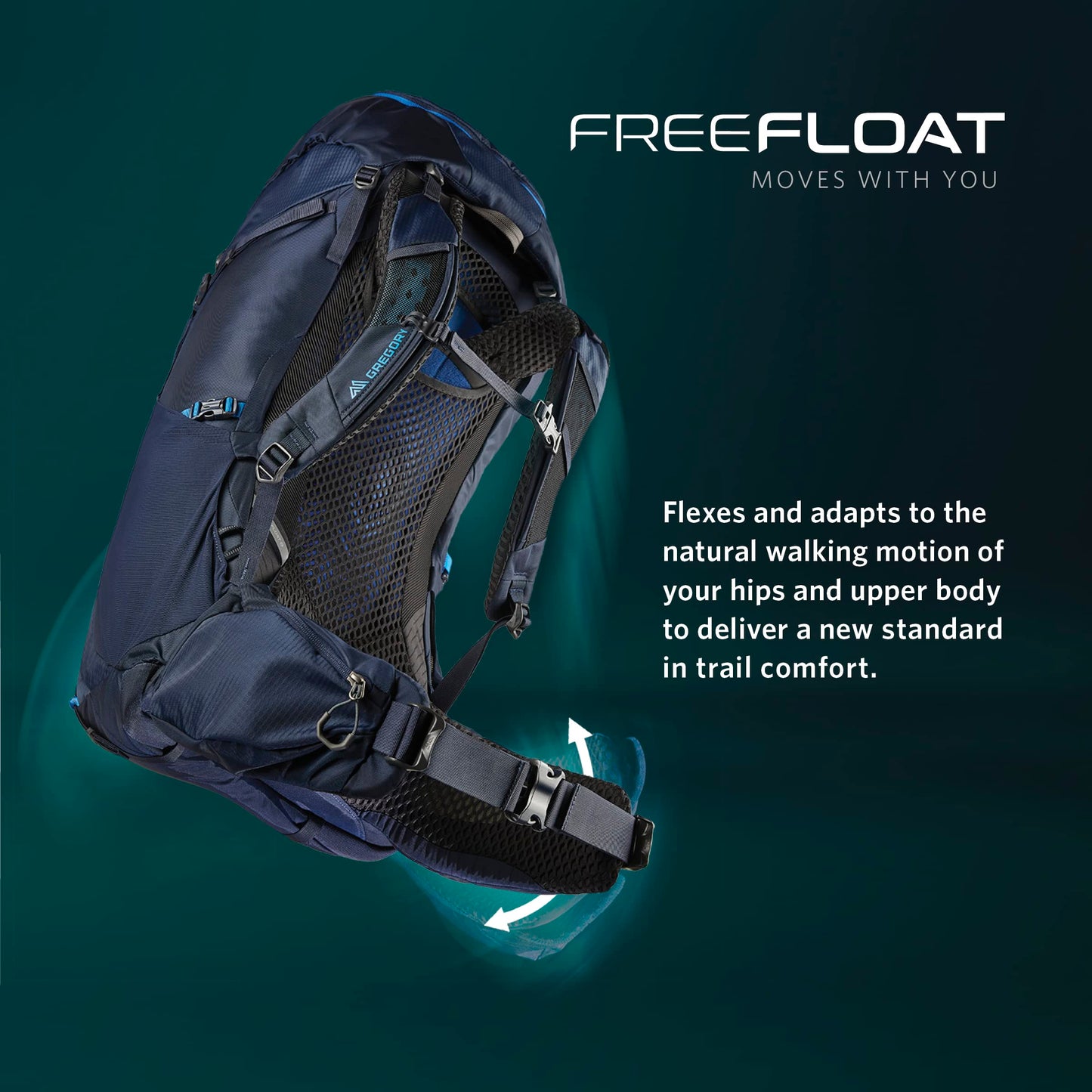 Gregory Jade 63L Women's Day Hiking Backpack, Ventilated Backpanel, Built-In Hydration Attachment for Bladder (Reservoir Not Included), Small/Medium, Midnight Navy
