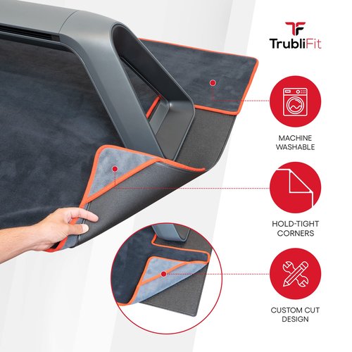 Mat Sweat Towel for Peloton Row - Custom Floor Mat for Peloton Rower - Accessories for Peloton - Keep Your Floor Clean of Sweat - Reversible Design