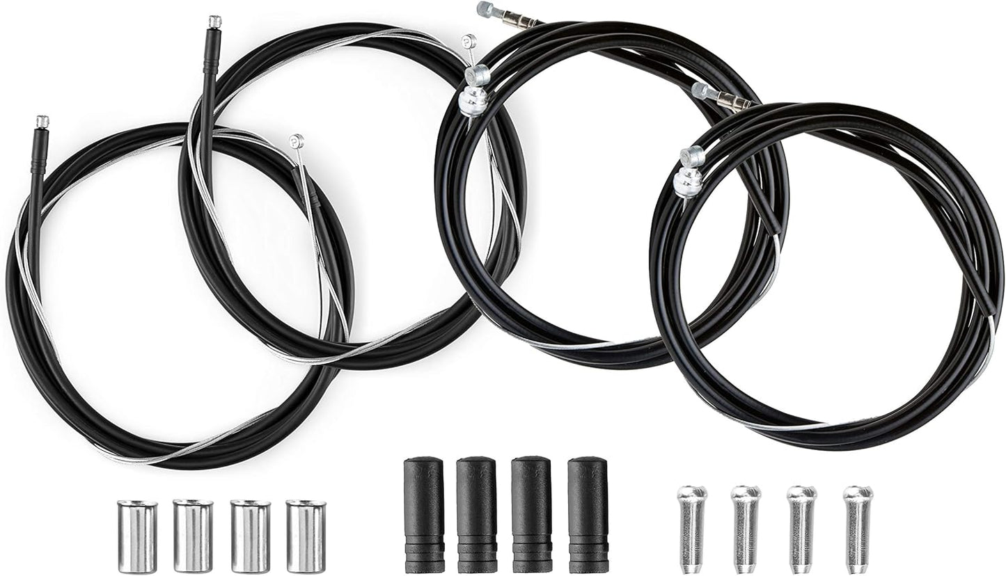 Schwinn Bike Brake And Derailleur Cable Repair Set, Bicycle Tune Up, Bike Accessories, Black