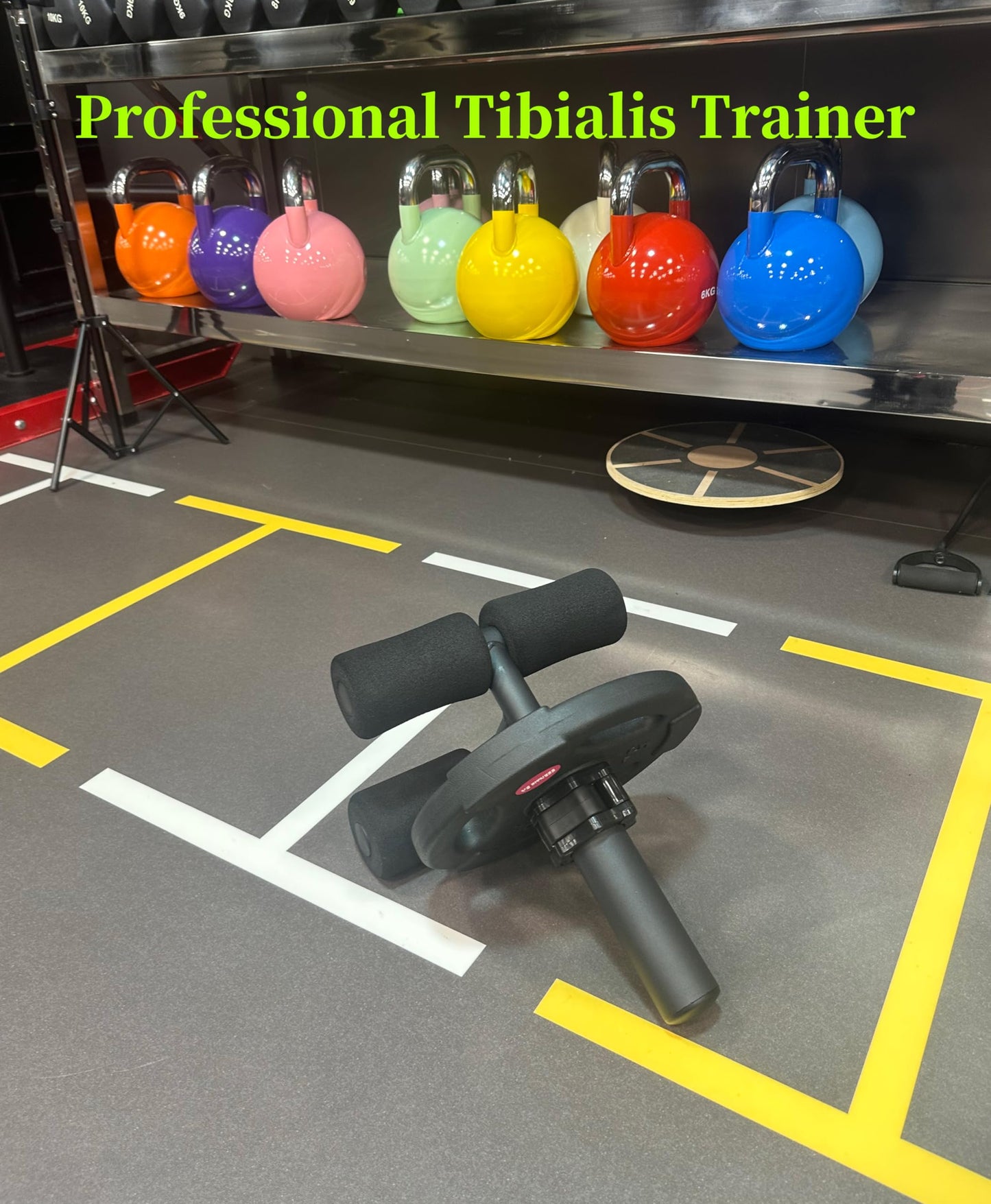 CONFTO Tib Bar, Tibia Dorsi Calf Raise Machine, Tibialis Trainer, Knees Over Toes Equipment for Strengthening Lower Leg Muscles Calves/Shins/Ankles, Fits 2" Olympic Weight Plates