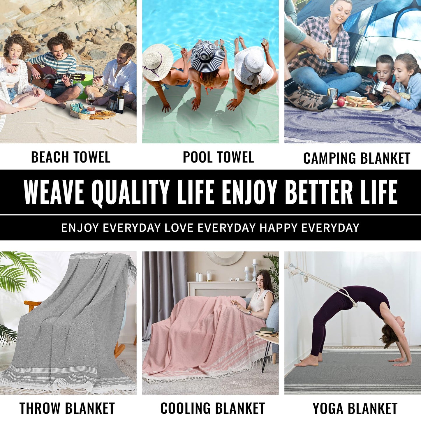 Extra Large Picnic Blanket Outdoor Turkish Beach Towel Camping Blanket ark Stadium Outside Festival Grass Hammock Grounding Rugs Lightweight Mexican Serape Floor Patio Baja Cobijas Mexicanas Para Mesa