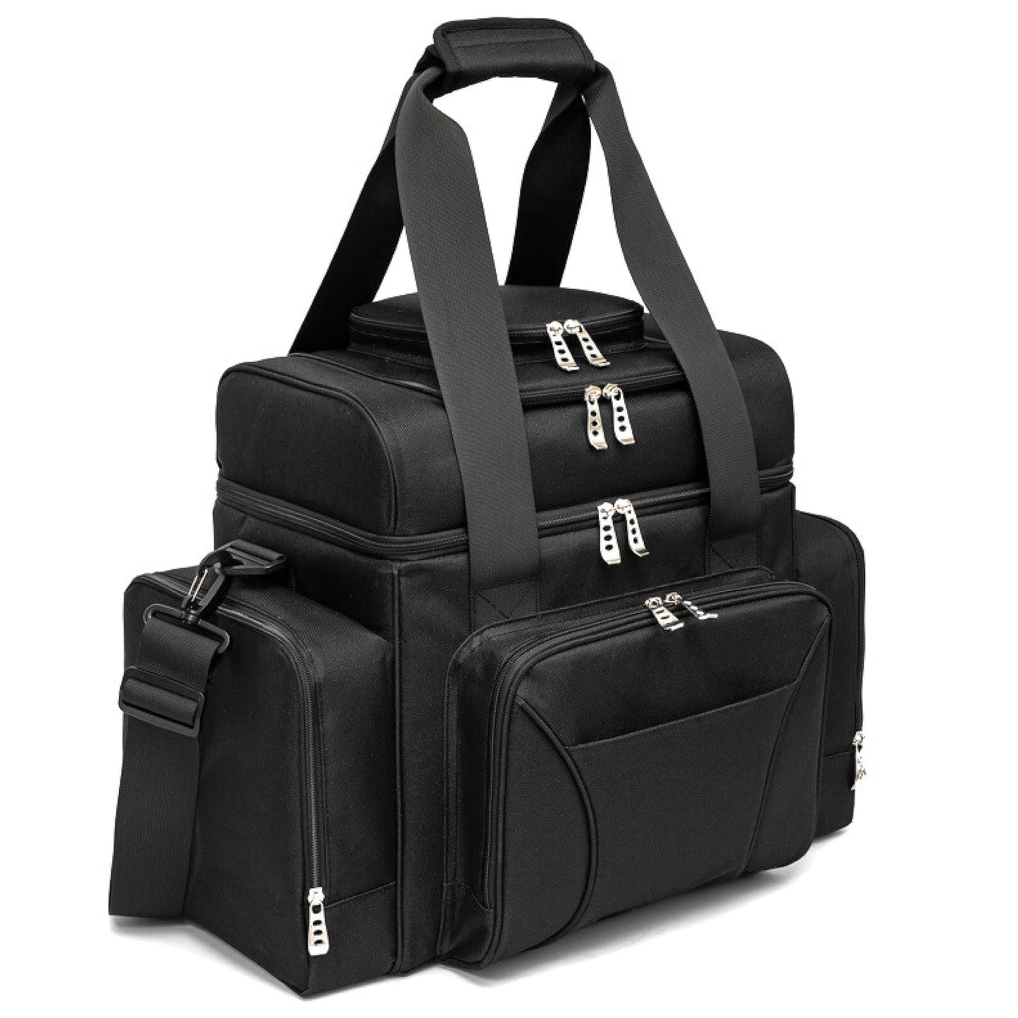 Extra Large Cooler Bag (15x12.5x9 in) with Leakproof Hard Liner. Two Insulated Compartment, Heavy Duty Fabric, Thick Insulation, Reinforced Stiches, Multiple Pockets, Durable Zipper.