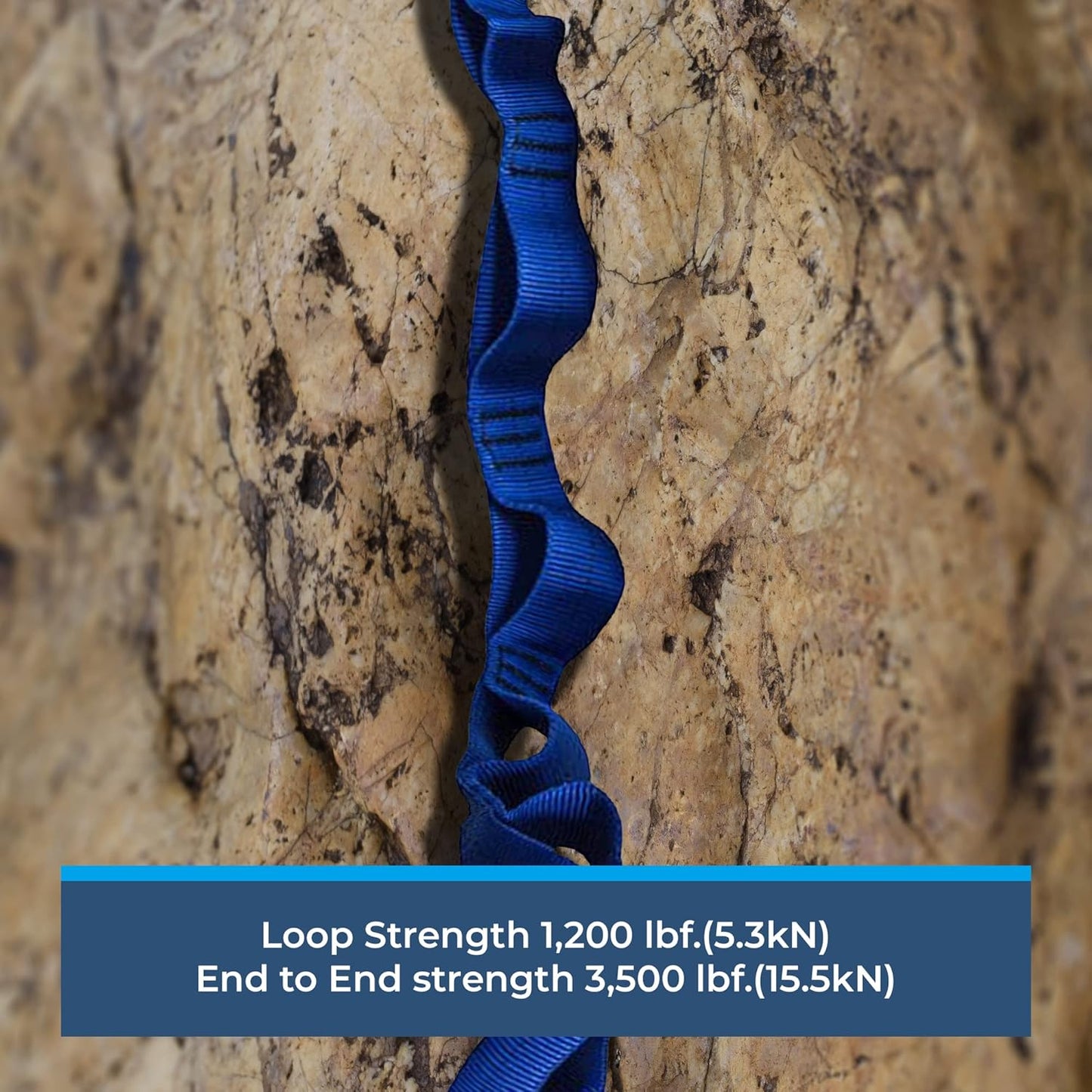 Rock-N-Rescue Daisy Chain - 15.5 kN, Nylon Multi-Loop Sling, Made in USA, Rock Climbing, Firefighter, and Rescue Gear