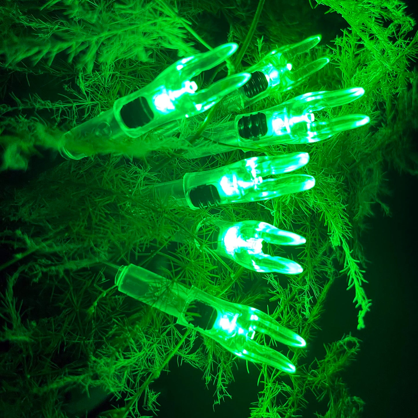 KEAUP 12 Pack X Lighted Nocks Universal Fit for Arrows with ID .204/.233/.244/.246 Light Up Nocks with ON/Off Switch for Archery Hunting