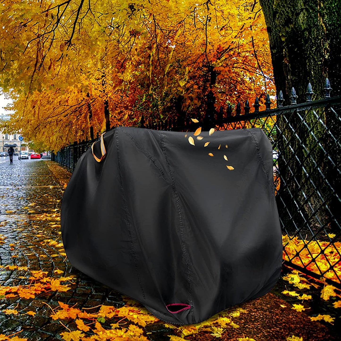 NEVERLAND Bike Cover Outdoor Waterproof Bicycle Covers Storage for 2 or 3 Bikes with Lock Hole Sun Rain Wind Dust Proof for Mountain Road Exercise Electric Hybrid Cruiser Bike