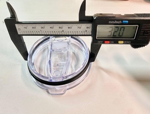 AICMEI 2 Replacement Lids for 20oz Stainless Steel Tumbler Lids-Replaces Only Covers With a Top Diameter of 3.4 inches(Bottom Diameter of 3.23 inches)