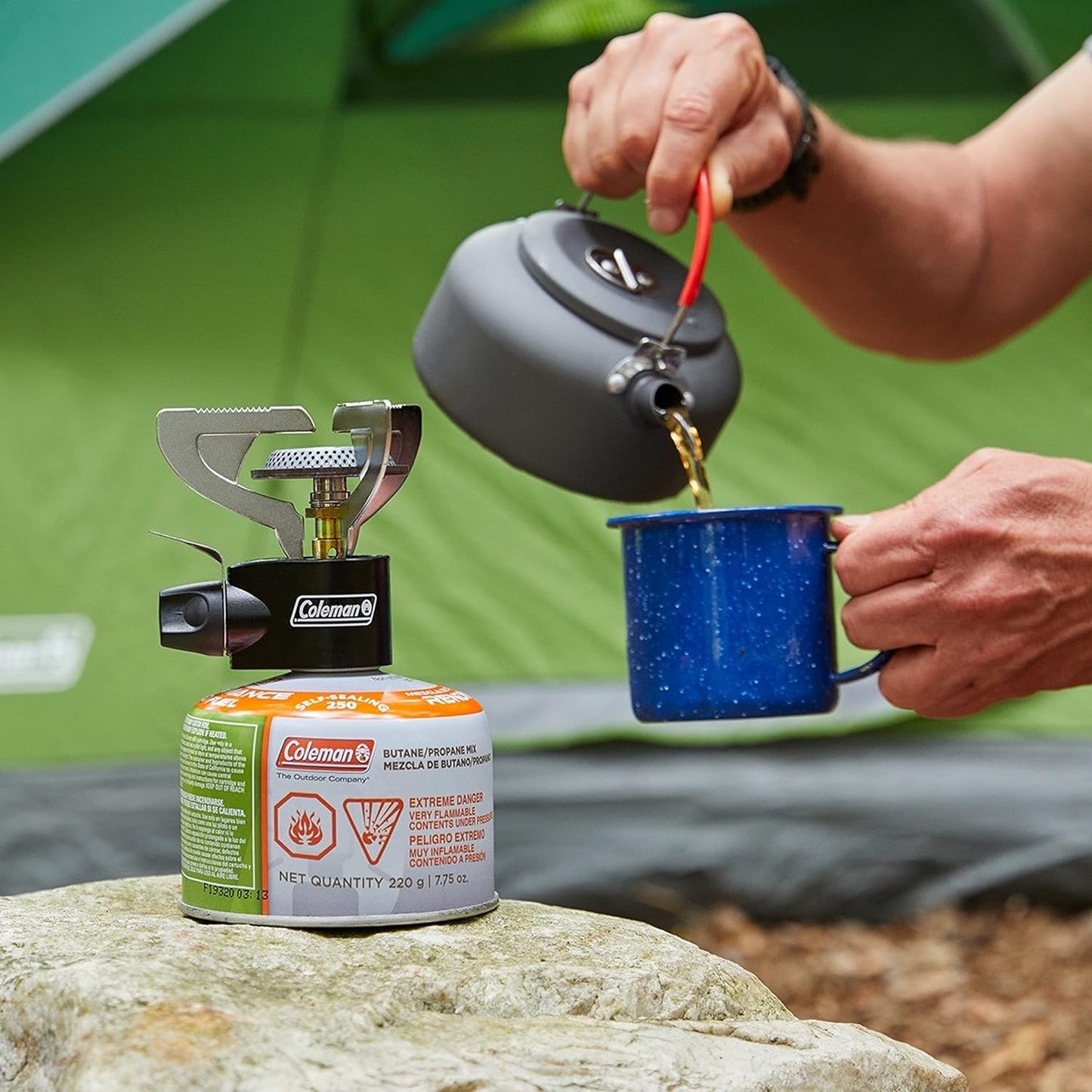 Coleman Classic 1-Burner Backpacking Stove, Portable Lightweight Camp Stove with Adjustable Burner & Pressure Control, 10,000 BTUs of Power for Camping, Backpacking, Tailgating, & More