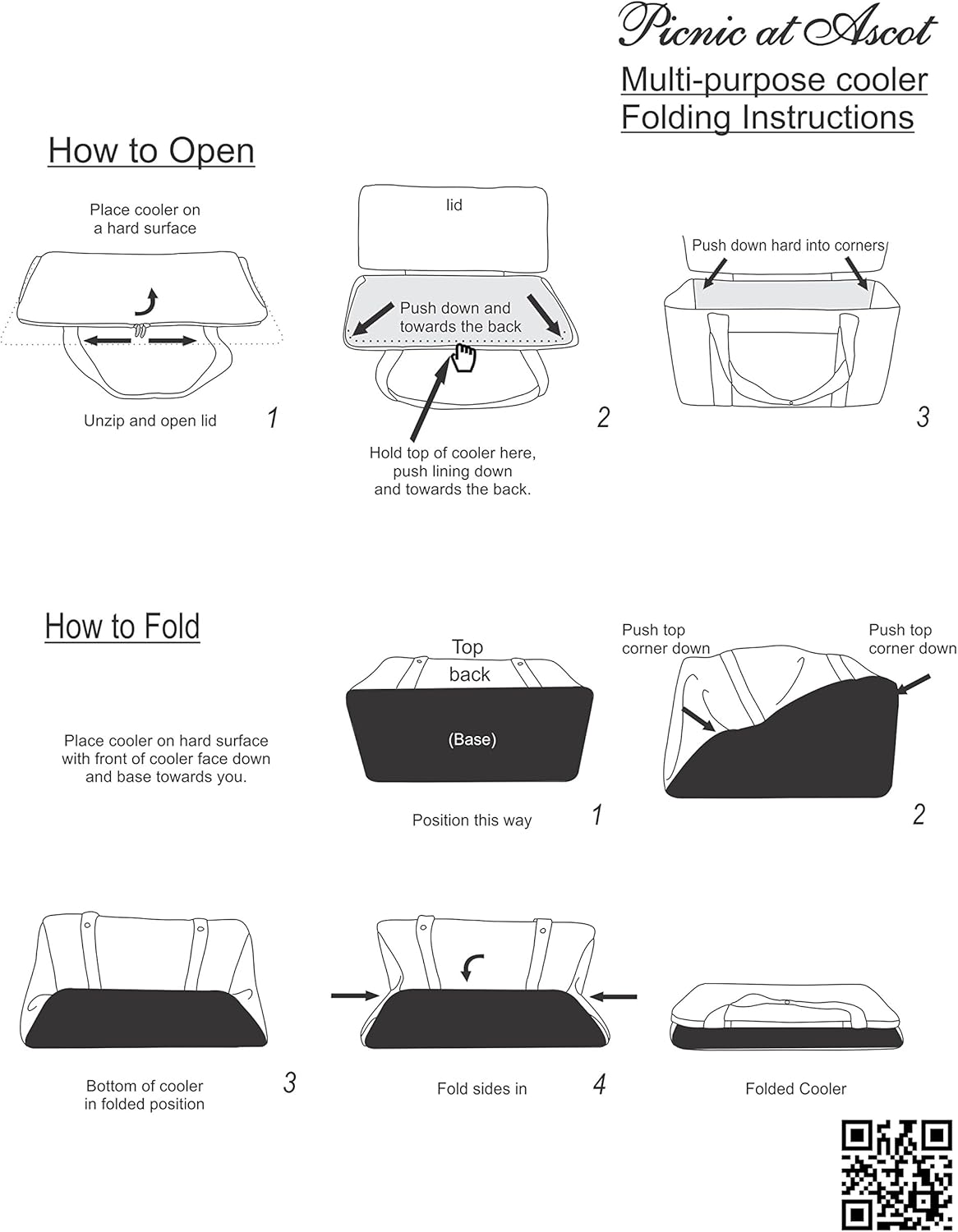 64 Can Leakproof Cooler - Collapsible Semi-Rigid Design for Outdoor Picnics | Picnic at Ascot