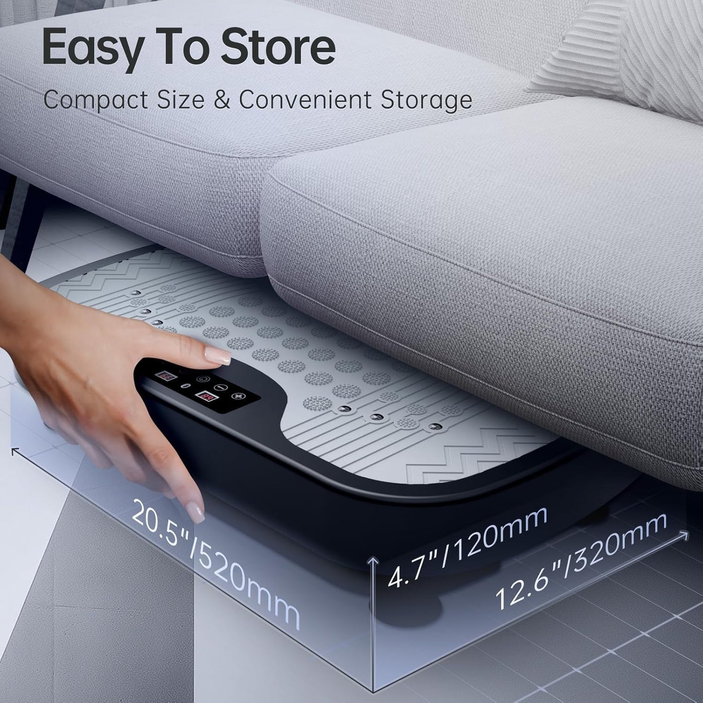 JOROTO Vibration Plate Exercise Machine, Vibration Platform Plate for Lymphatic Drainage & Weight Loss, Vibrating Plate Body Shaker Exercise Machine for Women Whole Body Workout (JV30)