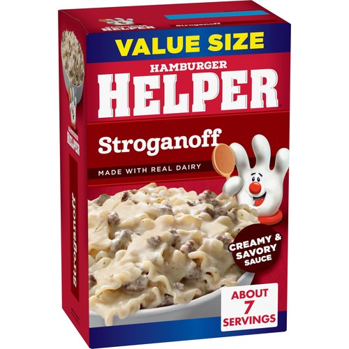 Hamburger Helper Stroganoff Value Size, 10.2 Ounces, 6 per Case