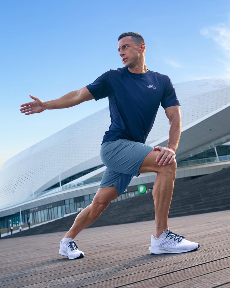 G Gradual Men's Athletic Running Shorts with Zipper Pockets Quick Dry 7"/ 5"/ 9" Workout Gym Shorts for Basketball Hiking(Federalblue,7XL)