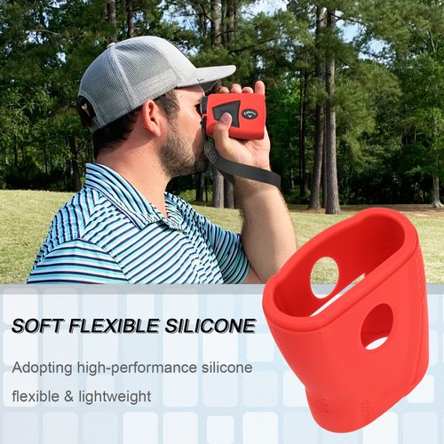 Xxerciz Silicone Case Compatible with Callaway 300 Pro Laser Golf Rangefinder, Protective Carry Case with Wrist Lanyard, Golf Rangefinder Accessories for Outdoor Golf Men Women