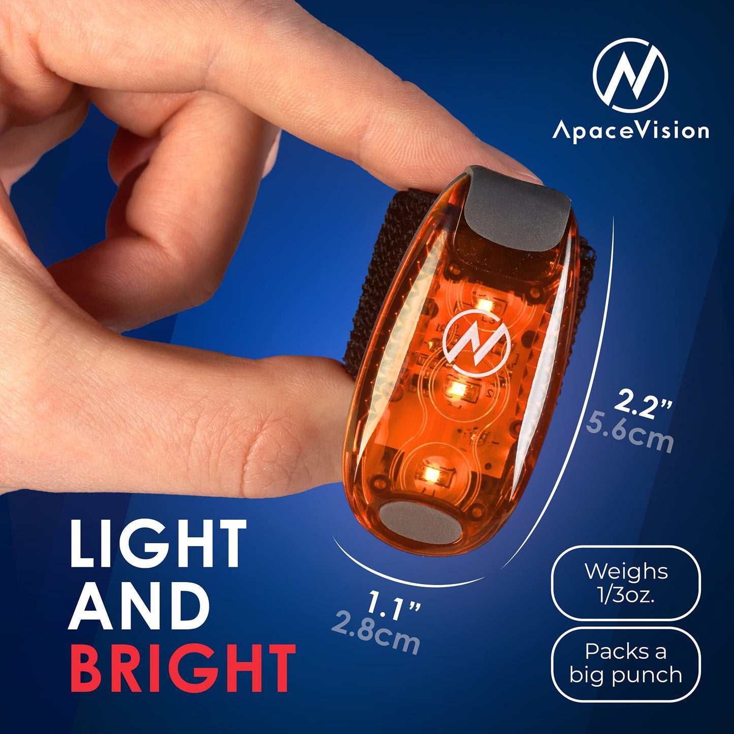 (2 Pack) - LED Safety Lights + EverLightFX USB Safety Lights