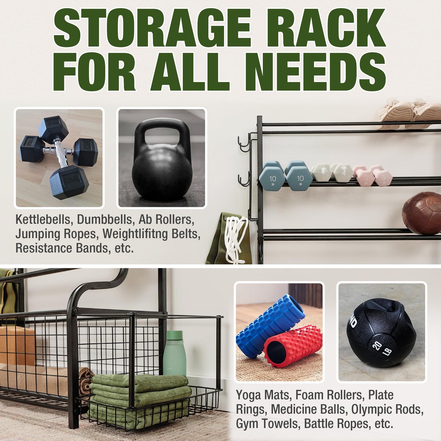HOMESTEAD Dumbbell Storage Rack