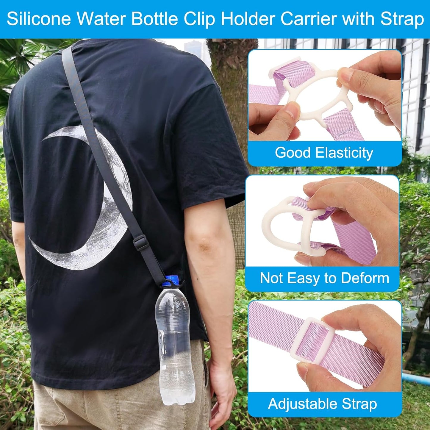 PATIKIL Water Bottle Lanyard | Shoulder Strap Holder for Hiking & Outdoors