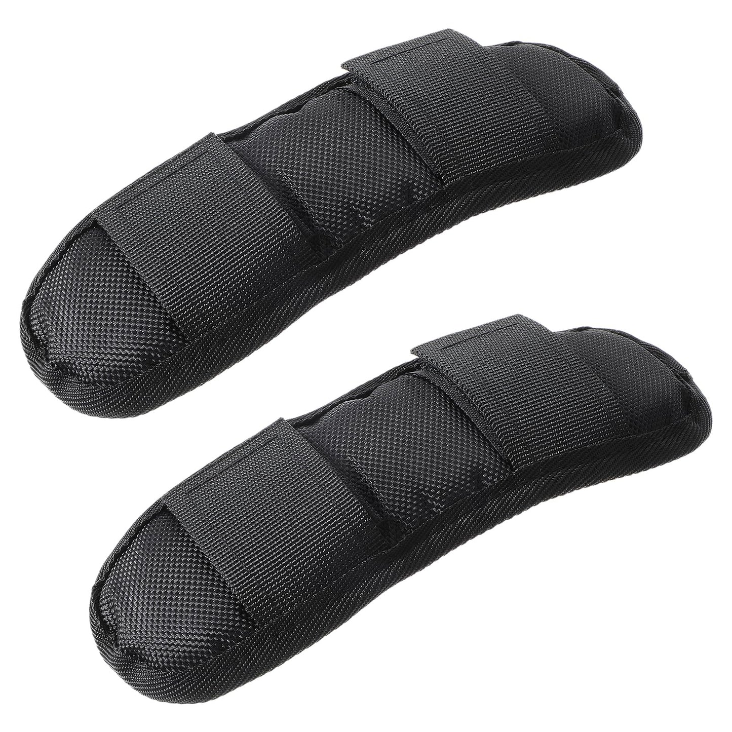 2 Pack Black Shoulder Strap Pad, Extra Thick Shoulder Strap Pad, Removable Luggage Bags Shoulder Strap Pads, Universal Replacement Shoulder Pad, Guitar Strap Pad, Fastener Cushions for Shoulder Bags
