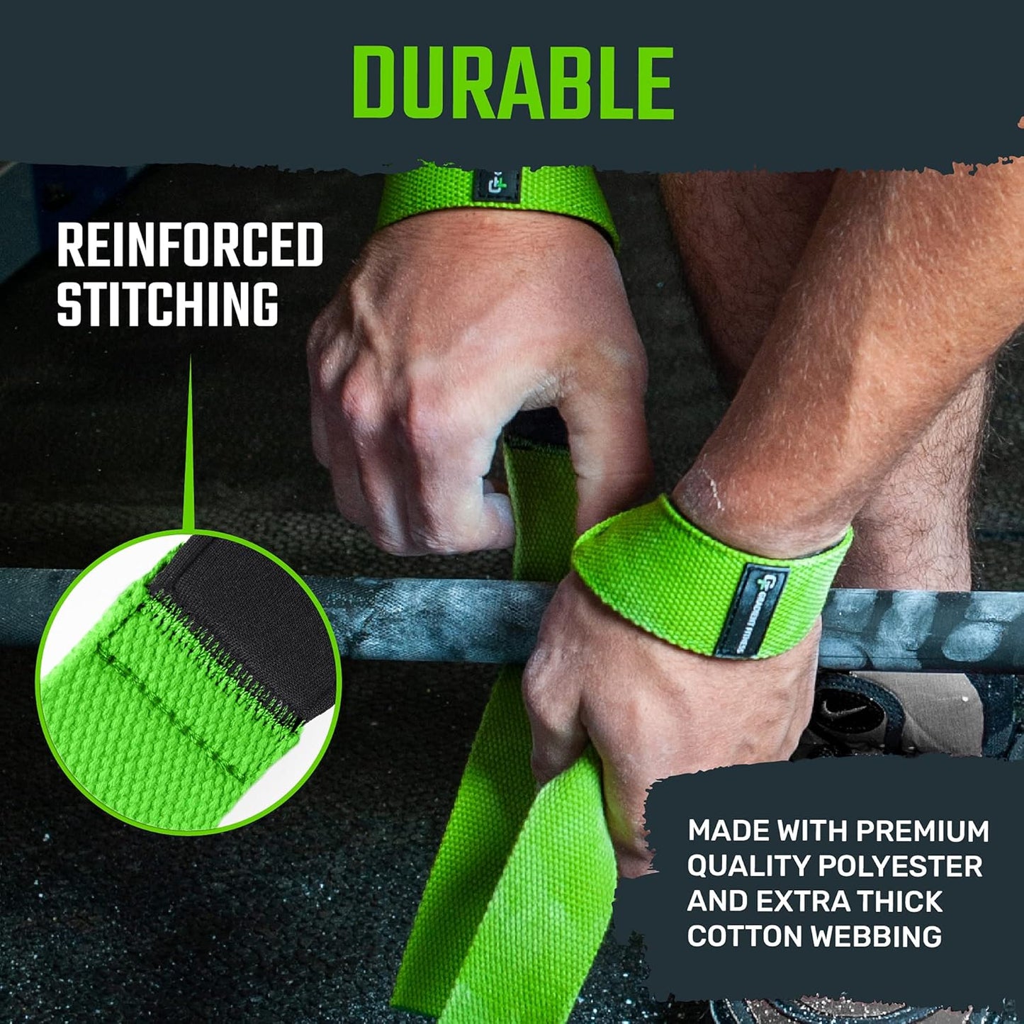 Gradient Fitness Lifting Straps | Wrist Straps for Weightlifting, Deadlift Straps, Lifting Straps for Weightlifting, Straps for Weight Lifting, Weight Lifting Straps for Men/Women, Gym Lifting Grips