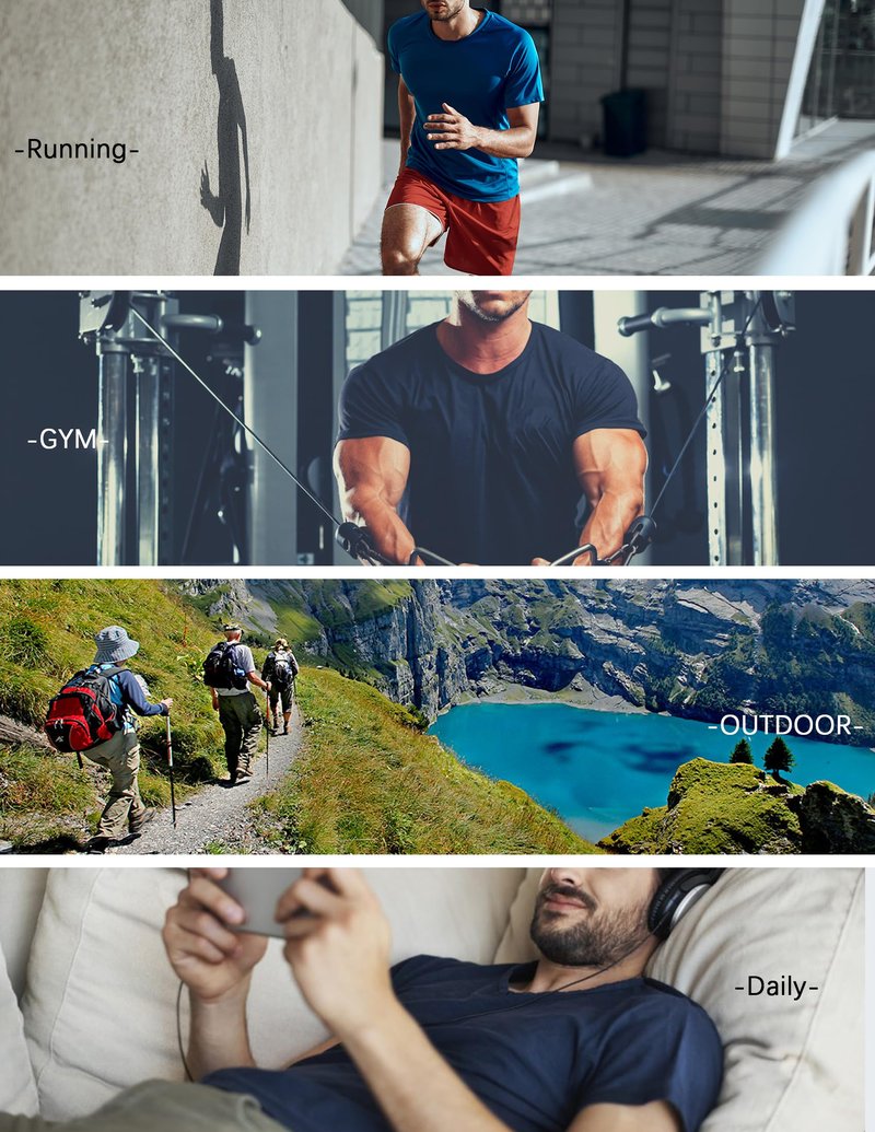OYGSieg 5 Pack Mens Workout Shirts Quick Dry Short Sleeve Athletic Crew Neck T-Shirts for Running Gym Training Fitness 5A L