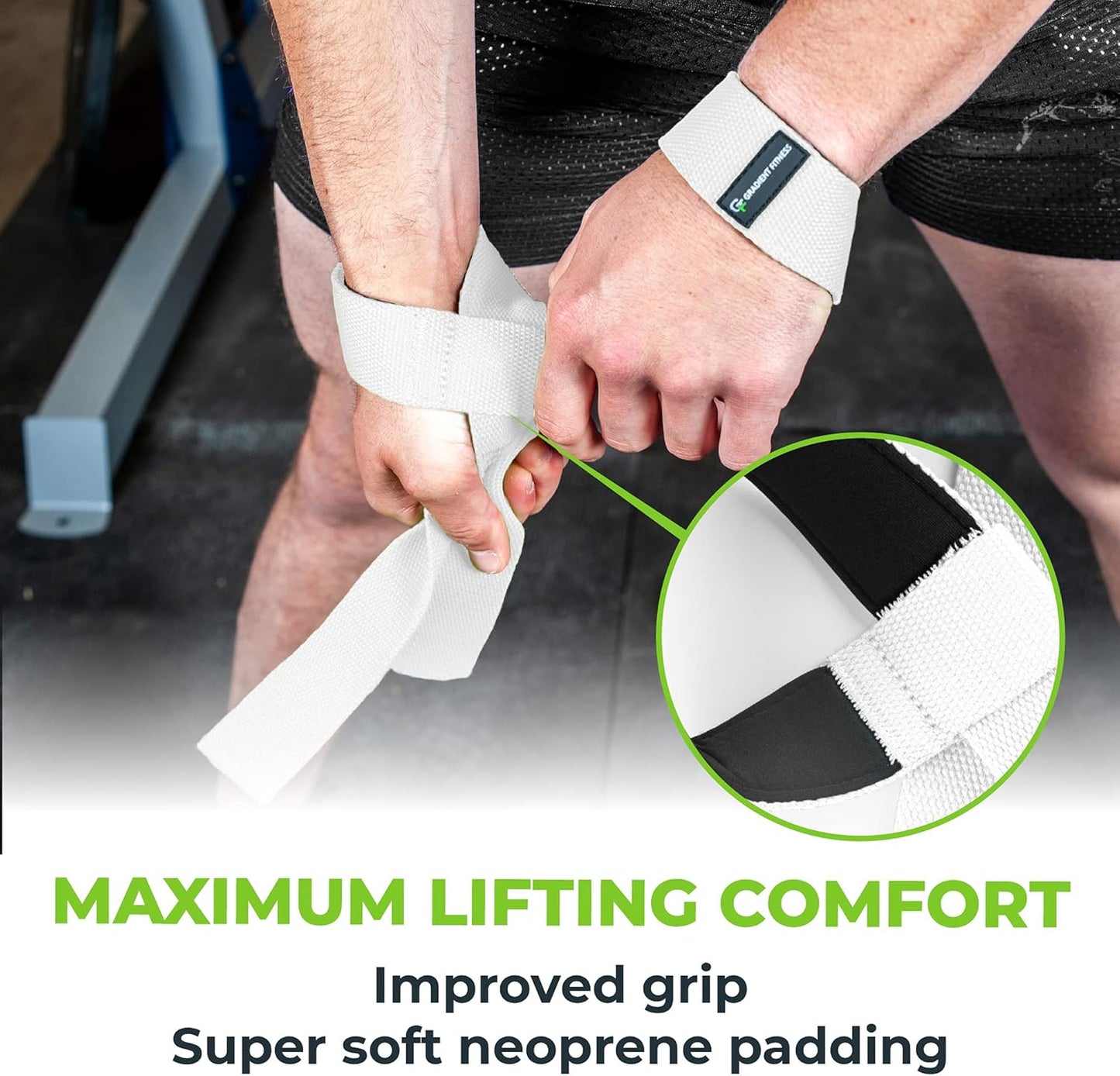 Gradient Fitness Lifting Straps | Wrist Straps for Weightlifting, Deadlift Straps, Lifting Straps for Weightlifting, Straps for Weight Lifting, Weight Lifting Straps for Men/Women, Gym Lifting Grips