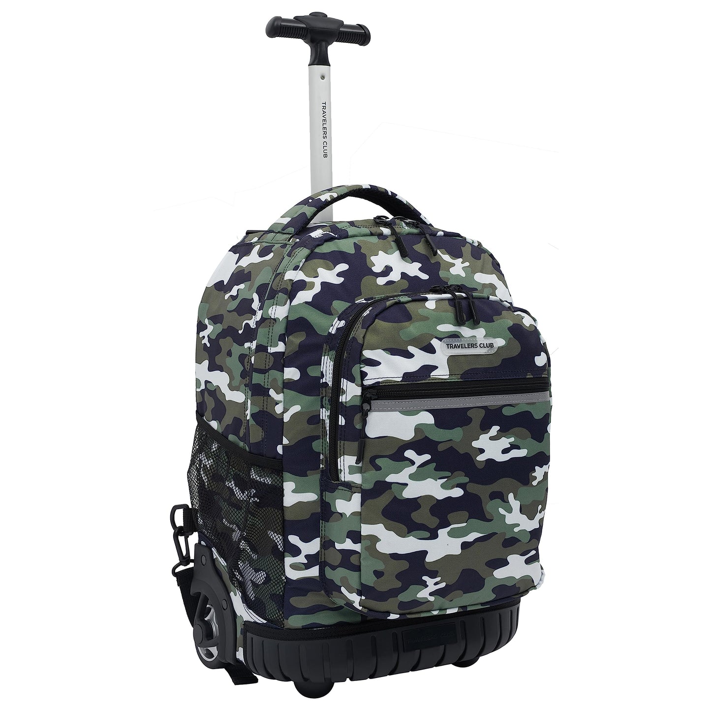 Travelers Club Rolling Backpack, Camo, 18 Inch