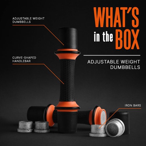 SQUATZ 3lb Dumbbell Weight Set - Adjustable Weight All-in-One Versatile Dumbbells for Women, Non-Slip Neoprene Ideal for Common Movement and Multi Functional Exercise, Home Gym Training
