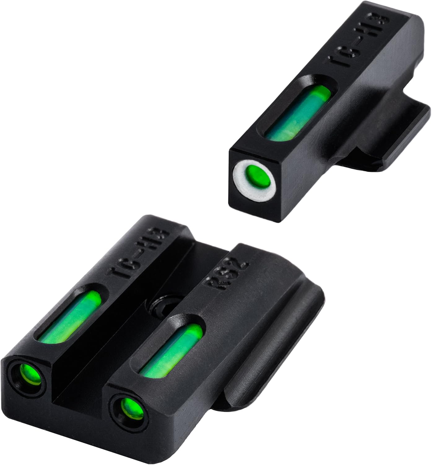 TRUGLO TFX Handgun Sight | Durable Shock-Resistant Compact Brightly Glowing Tritium & Fiber-Optic Xtreme Day/Night Sight for Handguns