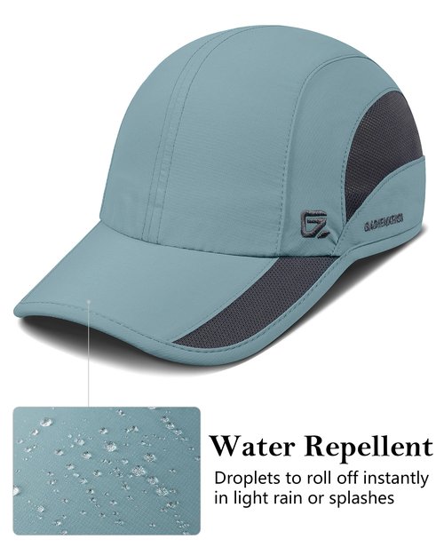 GADIEMKENSD Dad Hat Men Running Cap Summer Sun Hat Dri Fit Workout Cooling Hats Trucker Hat Hiking for Golf Hiking Outdoor Camping Gym Tennis Travel Cycling Horse Fishing Walking Sky Blue M
