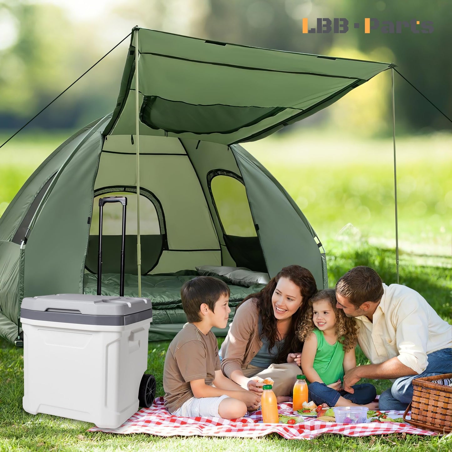 LBB-Parts Telescoping Handle Replacement for Igloo Ice Cube and Latitude 60 Qt Wheeled Cooler,Cooler 60 Qt Telescoping Handle Kit