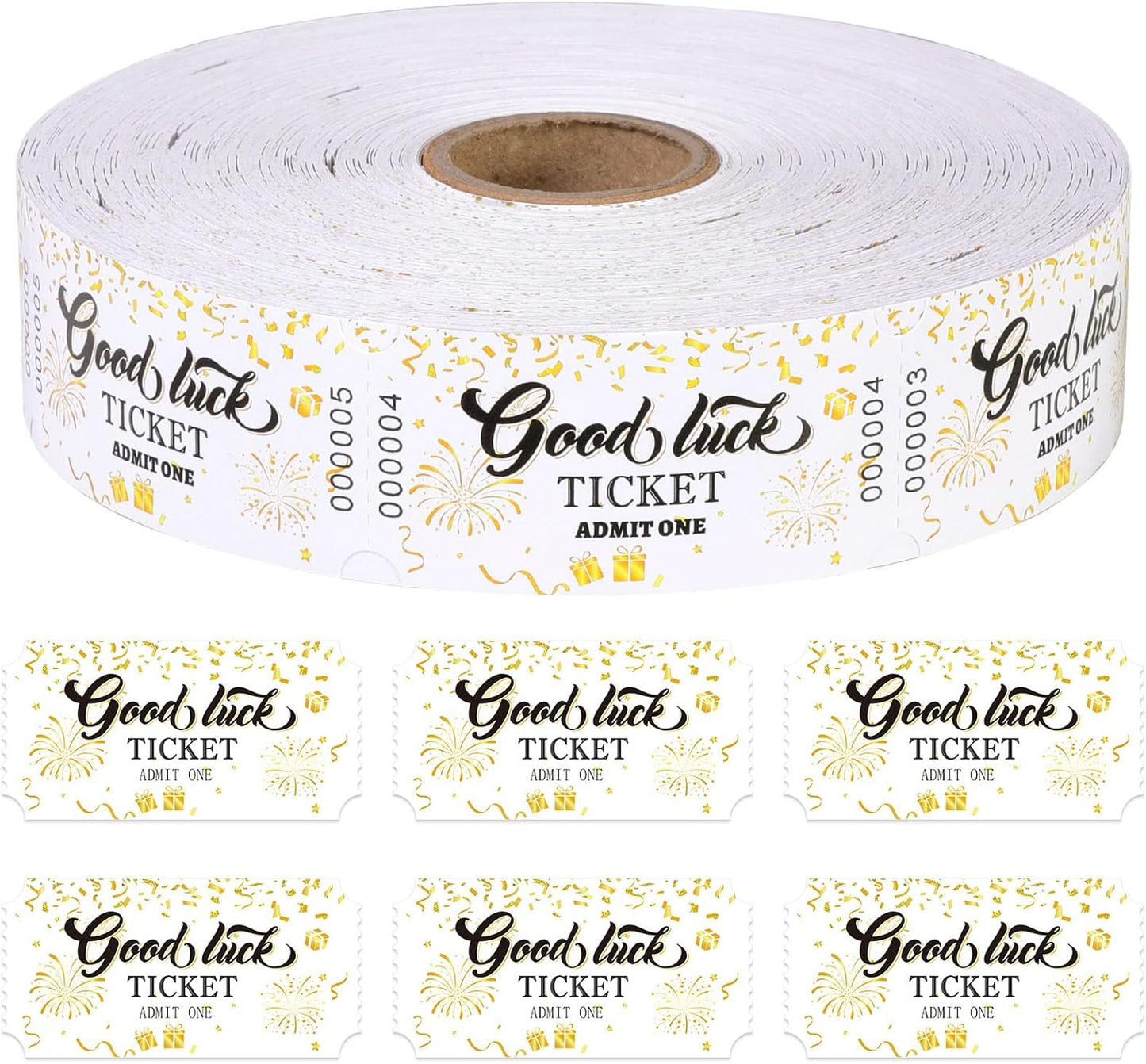1000 Pcs Drink Ticket Single Raffle Tickets Roll Cocktail Design Free Drink Ticket for Events Wedding Work Formal Parties Leisure Class Reward