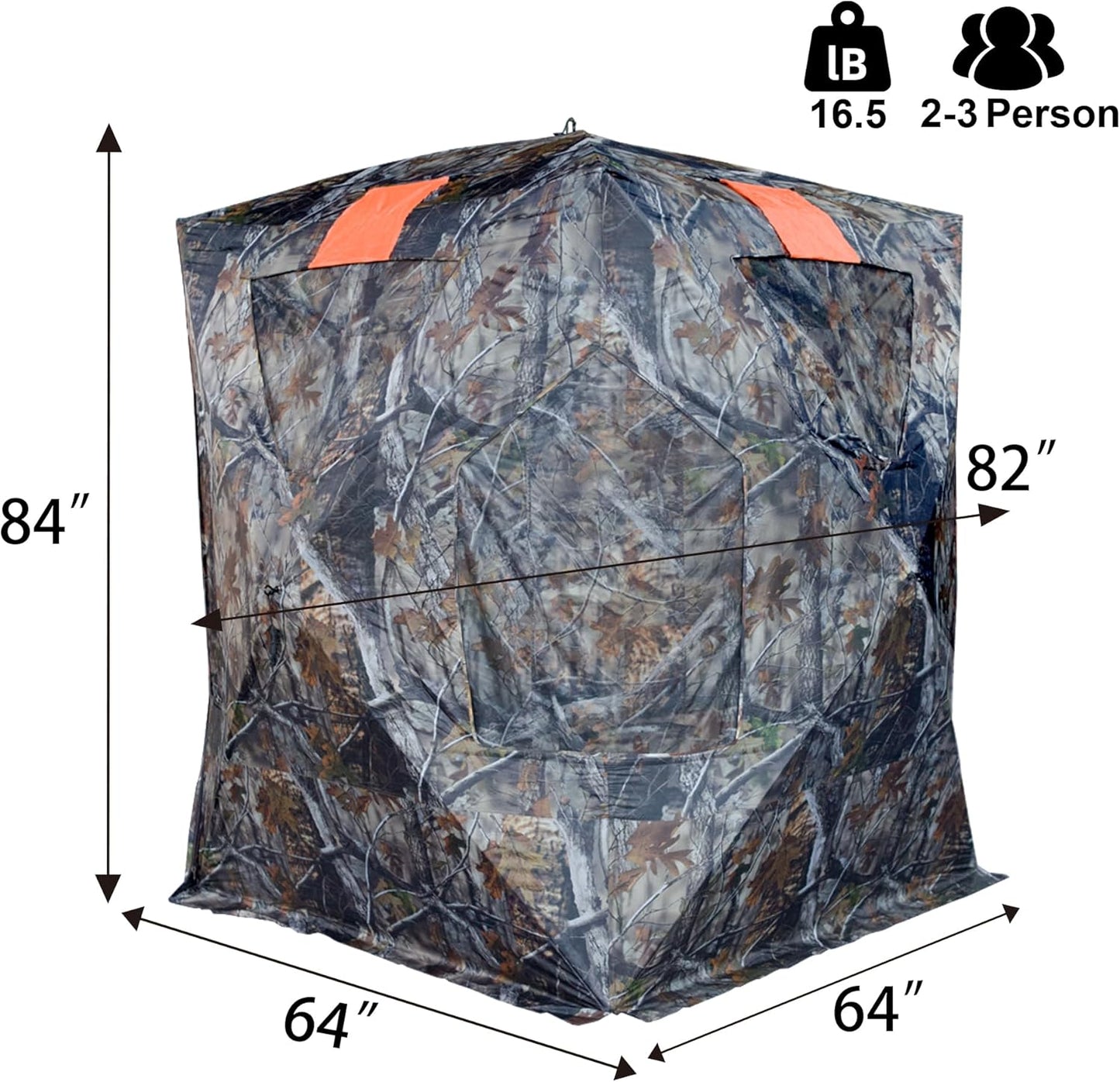 JM Rusk Two-Tall Extra Tall Two to Three Person Hunting Blind