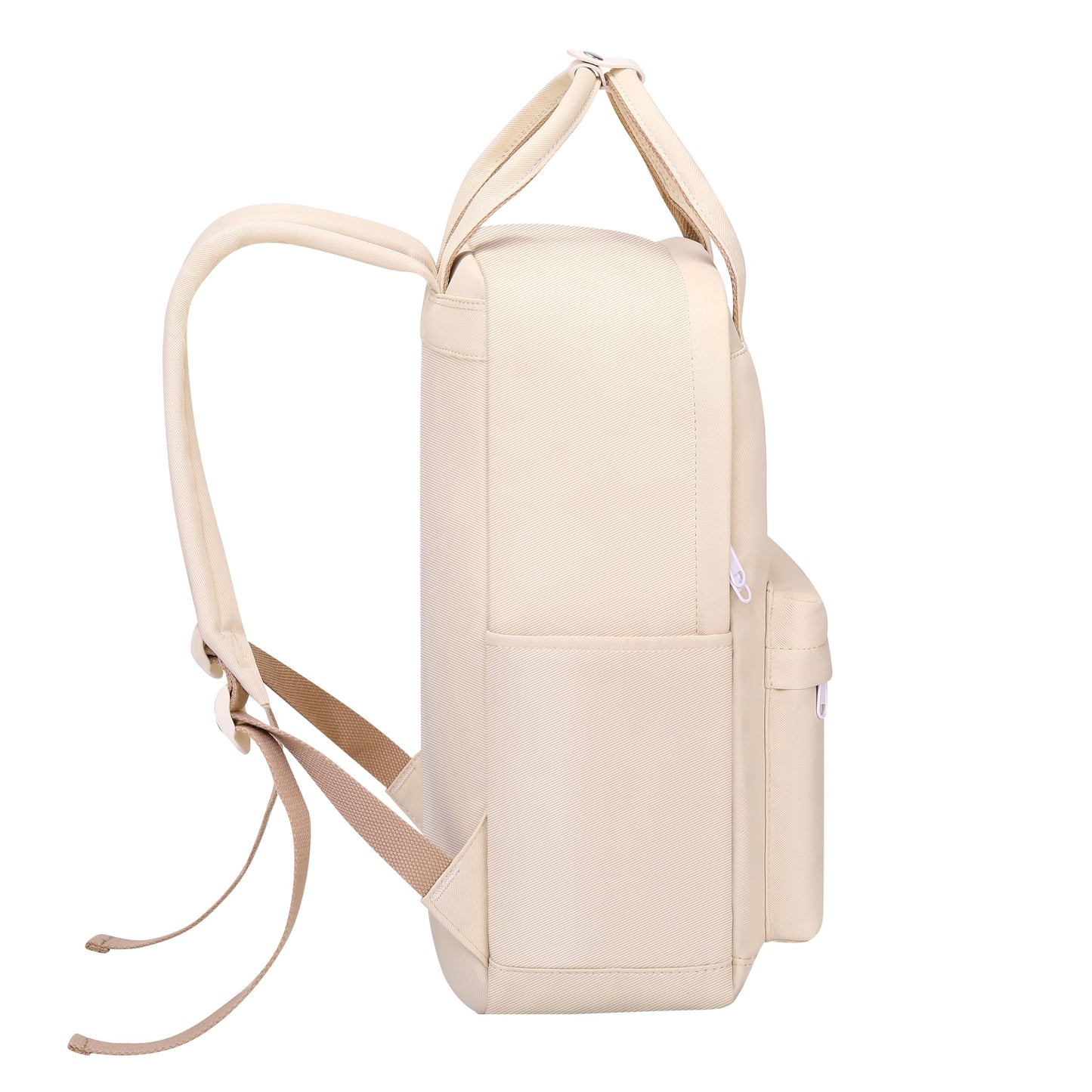 FABLUNE Backpack Casual Cute Lightweight Daypack Water Resistant College Kawaii Backpack for Teen Girls(BP23ST1-white)
