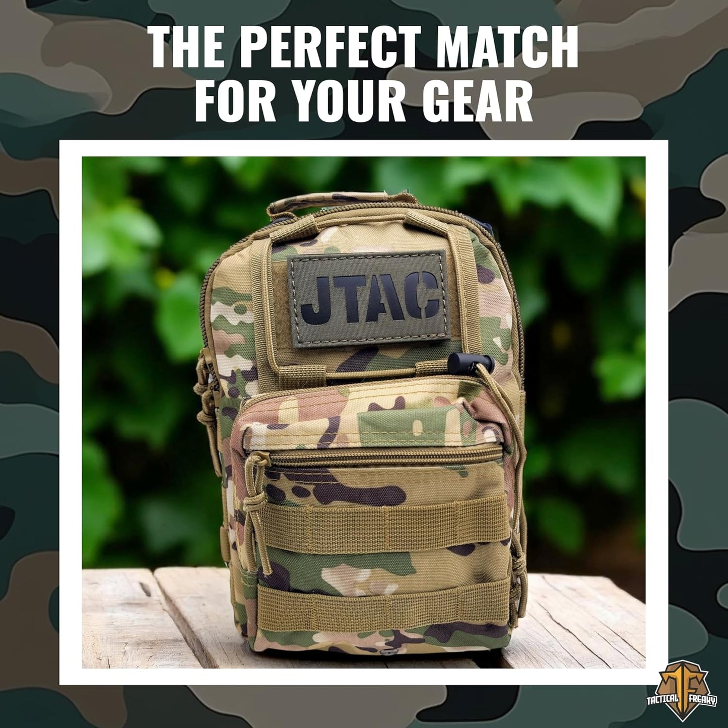 JTAC IR Patch Joint Terminal Attack Controller Air Support FAC Infrared 3.5x2 Tactical Morale Patch Hook Backing Multicam