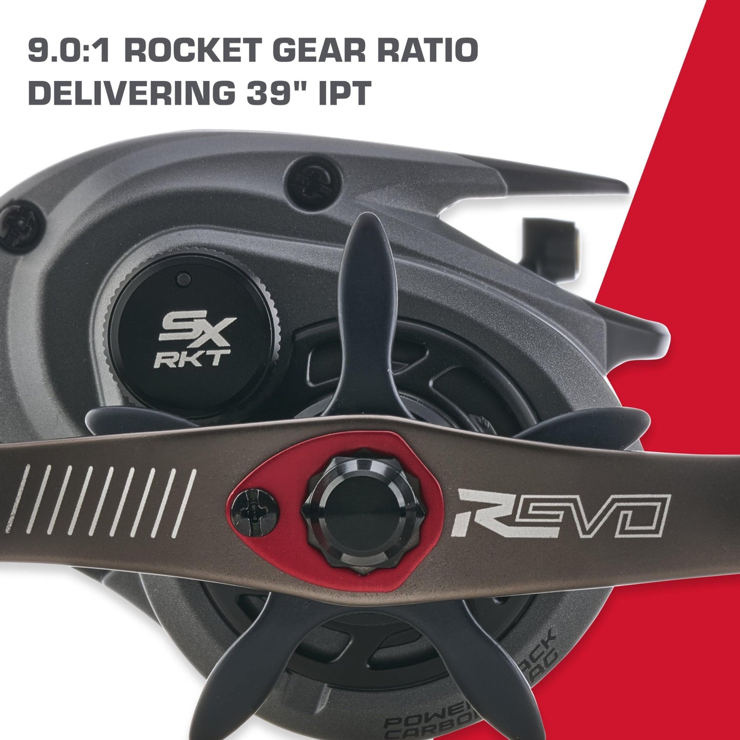 Abu Garcia Revo SX Rocket Low Profile Baitcast Fishing Reel