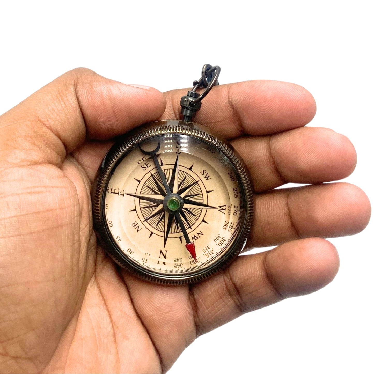 Khybex International to My Son Compass Personalized Pocket Compass with Leather Case/Gift for Son/to My Son Gifts/Mom to Son Gift/Dad to Son/Grandson Gift, Directional Magnetic Pocket Compass