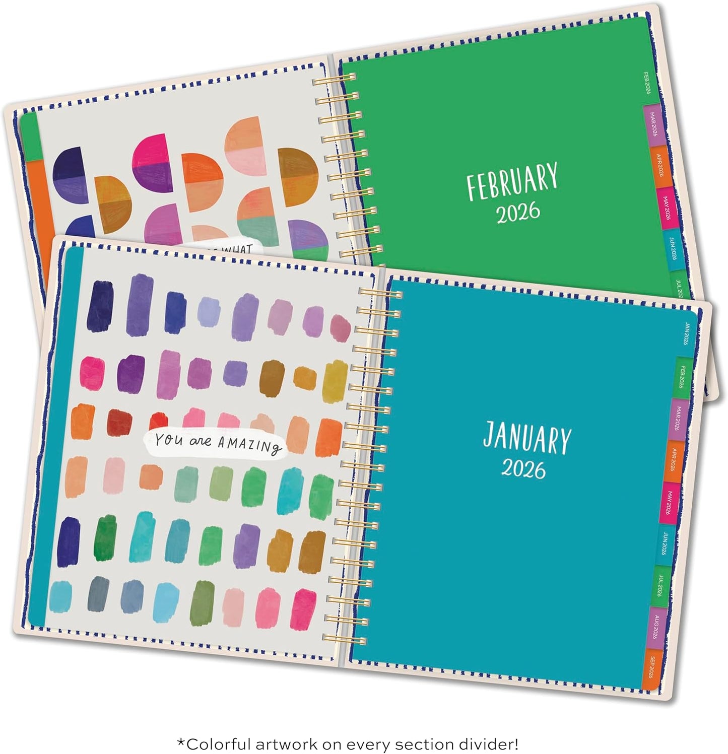 High Note Hardcover Academic Planner 2025-2026, Garden Bee, 9" x 10" 272 Pages, Daily Weekly Monthly Planner 2025-2026 August to December, Back to School Calendar Book for Teachers and Students