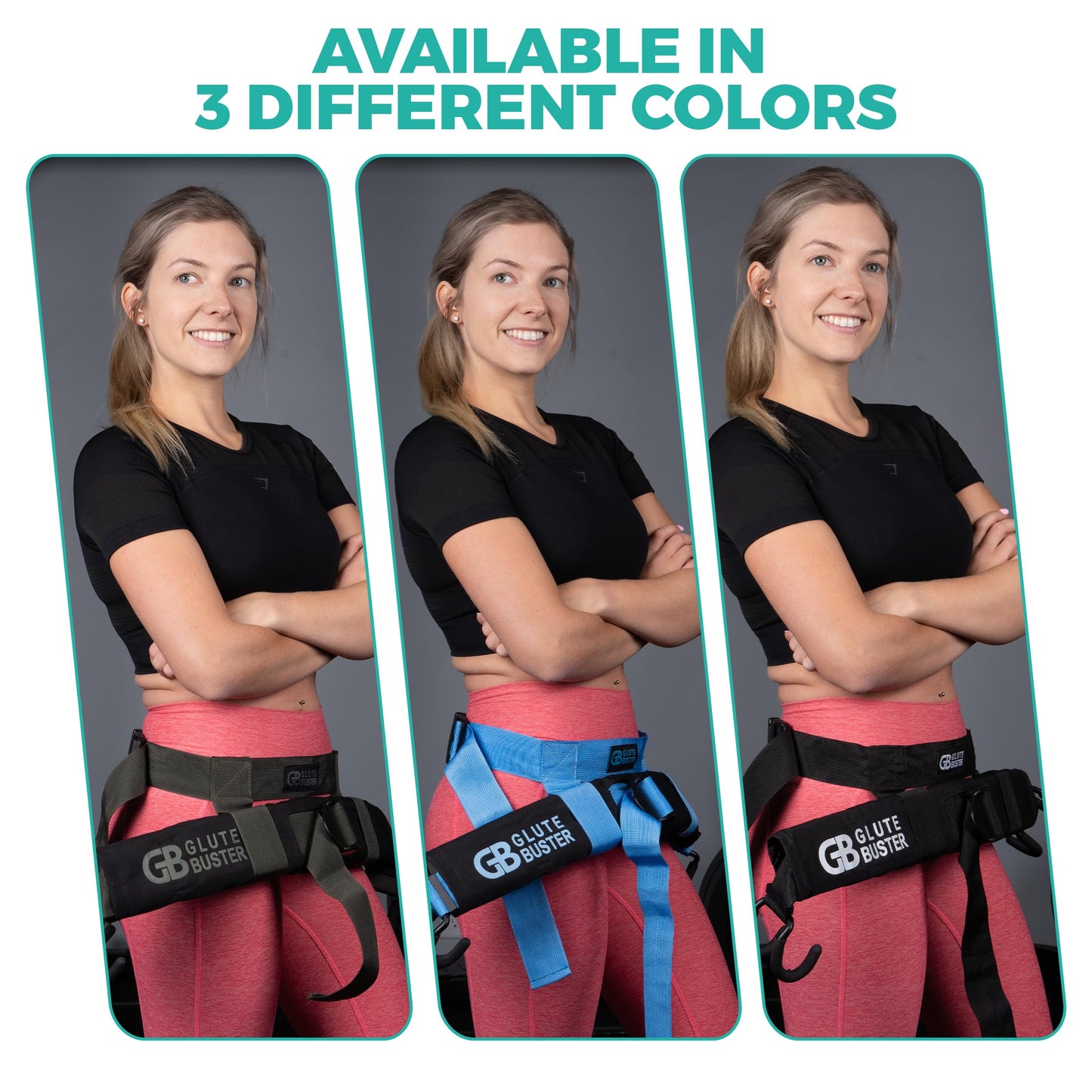 GluteBuster (Blue) Hip Thrust Belt | Booty Enhancer Hip Thrust Belt for Weights | Dumbbell Belt for Hip Thrust & Glute Workout Equipment | Hip Thrust Belt for Dumbbells Heavy | Butt Workout Equipment