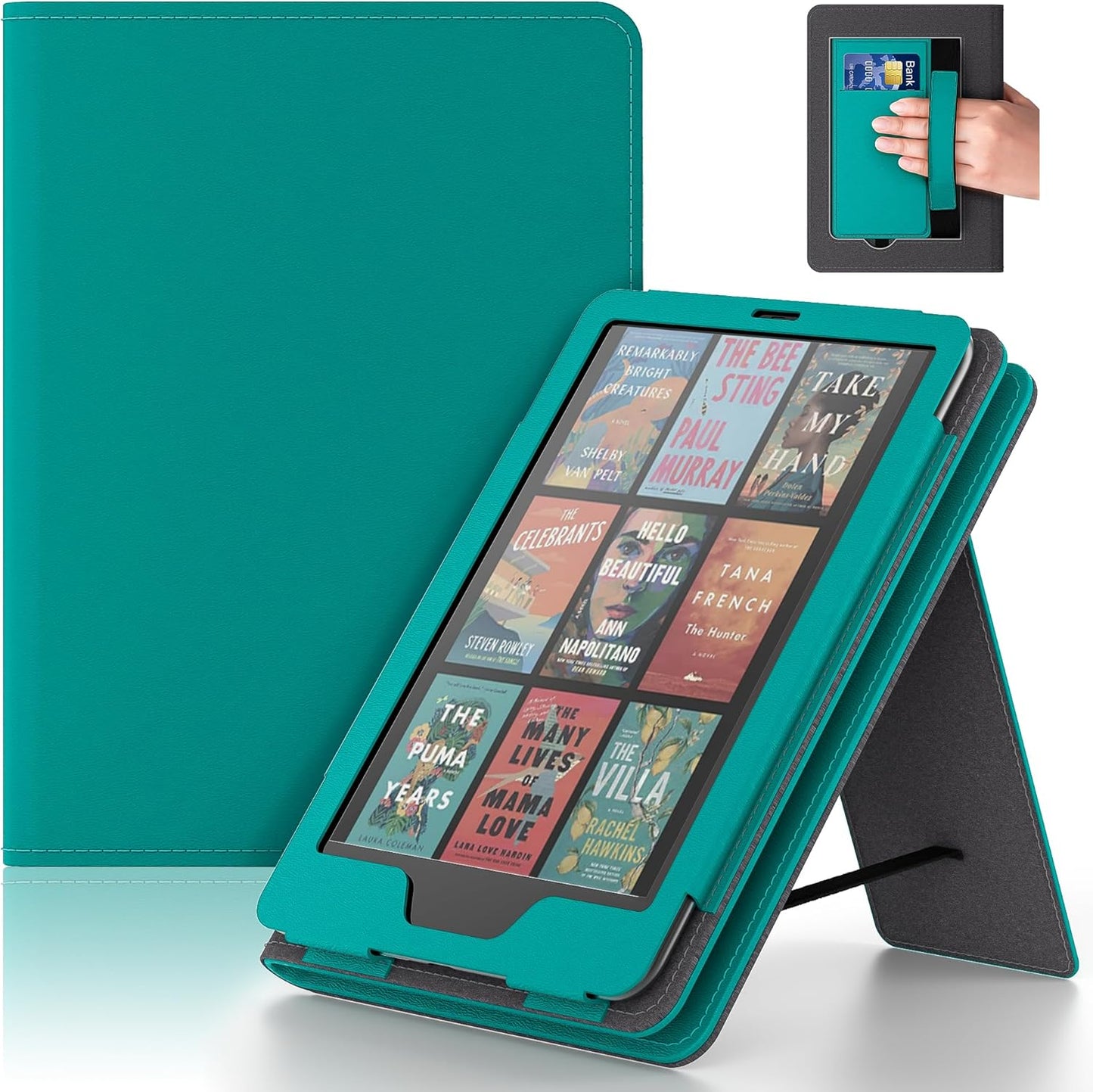 Lainergie Ebook Case with Stand and Hand Strap,Incompatible Alcatel TCL, Light Purple