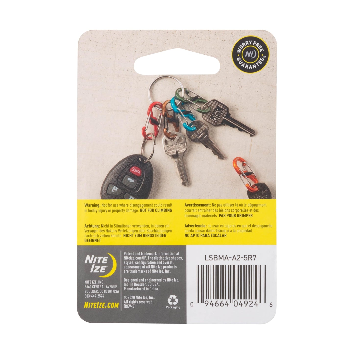 Nite Ize S-Biner MicroLock Aluminum - Assorted - 10 Count (2 Pack)