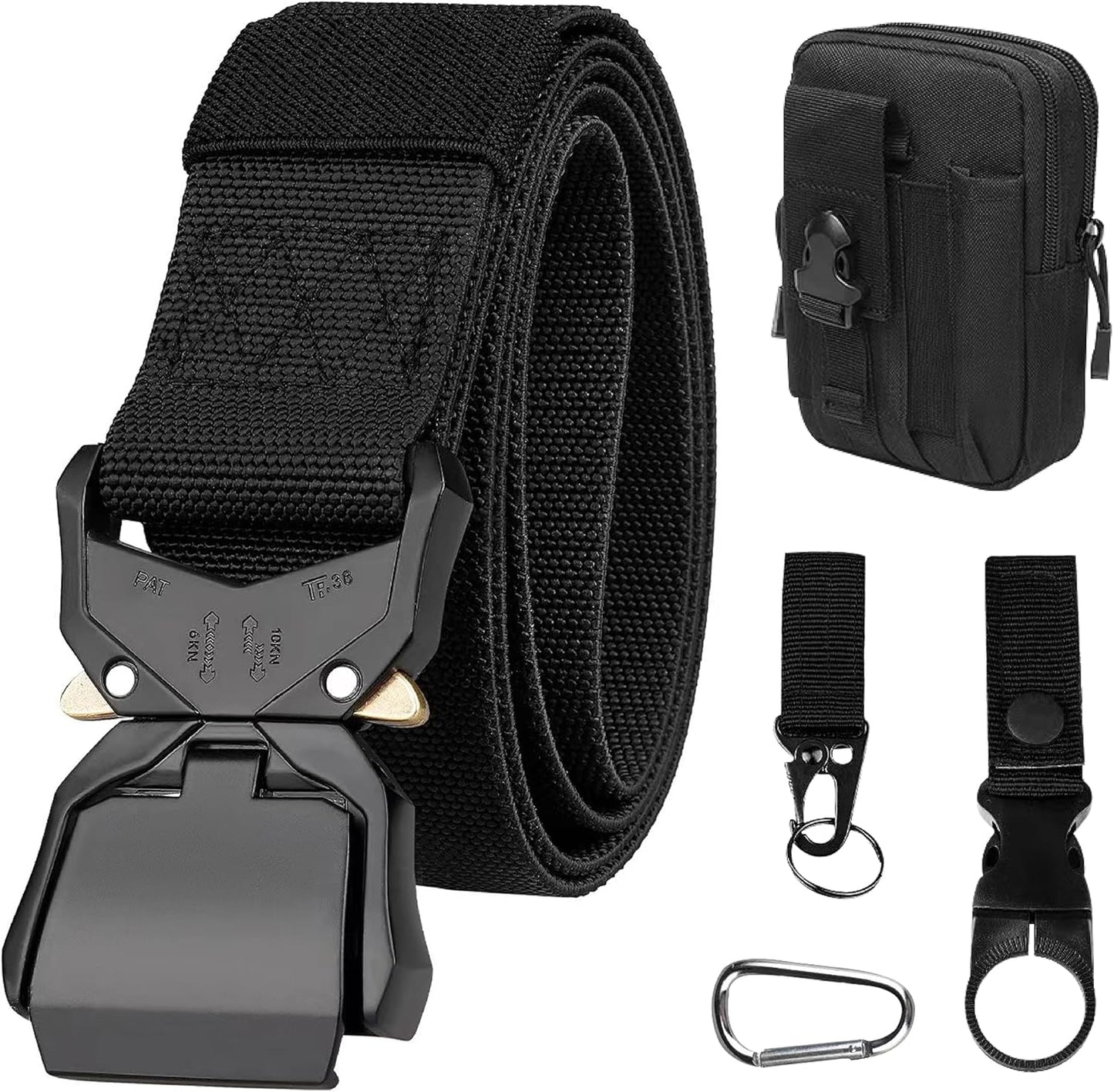Tactical Molle Battle Belt | Outdoor Hunting Belt with Pouches | Durable Design