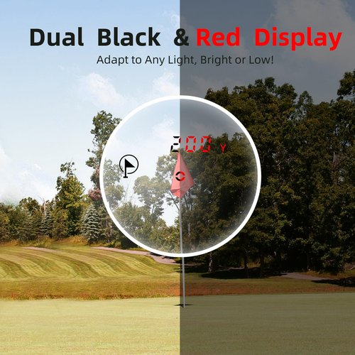 MilESEEY PFS2 Golf Rangefinder with Slope, 1100 Yards Range Finders with Magnetic, ±0.5 Yd Accuracy Laser Rangefinders for Golf, 0.1s Flag Pole Locking with Vibration, Range Finder Golf Gifts for Men