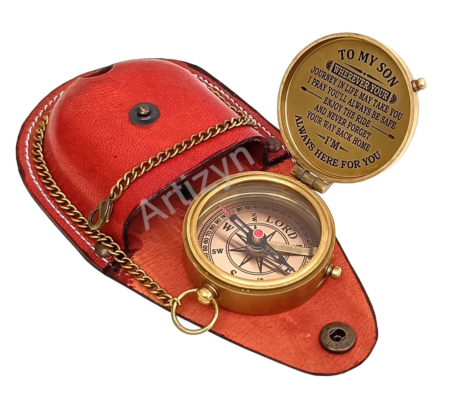 Engraved Compass to Son, Dad to Son Compass, Mom to Son Compass, I Love You Gifts from a Mom/Dad to Son, Graduation Day Gifts for Son, Confirmation Gifts for Son, Baptism Gifts, Easter Gift Ideas