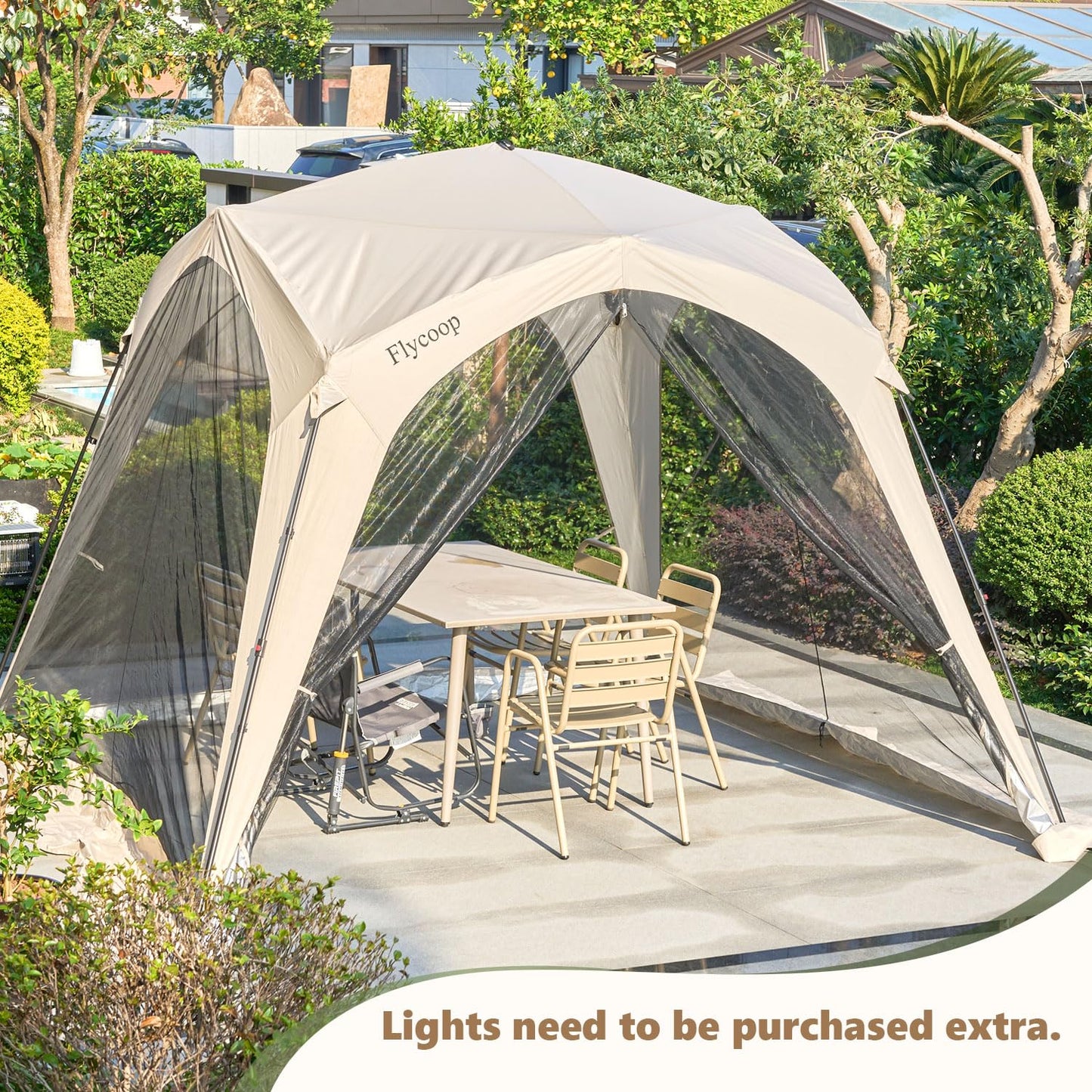 10x10 Screen Tents for Camping, 6-8 Persons Screen House with Mesh Doors and Carry Bag, 360° Ventilated & Bug Free for Backyard, Patio, Picnic, Outdoor Quick Setup Folding Insect